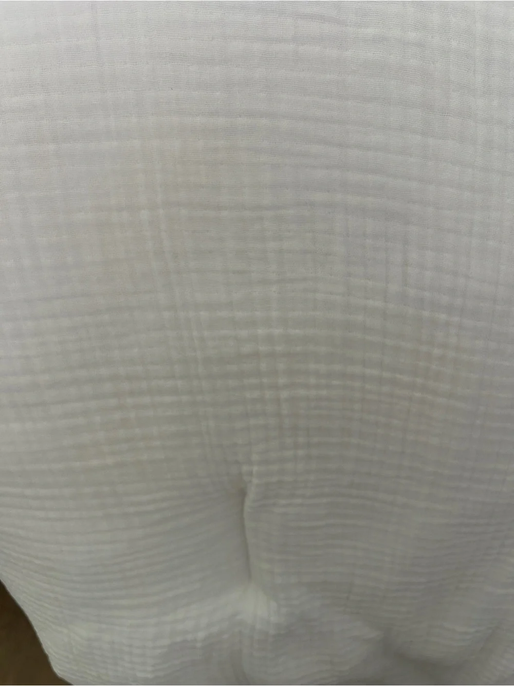 White Cotton Comforter - Lightweight farmhouse style